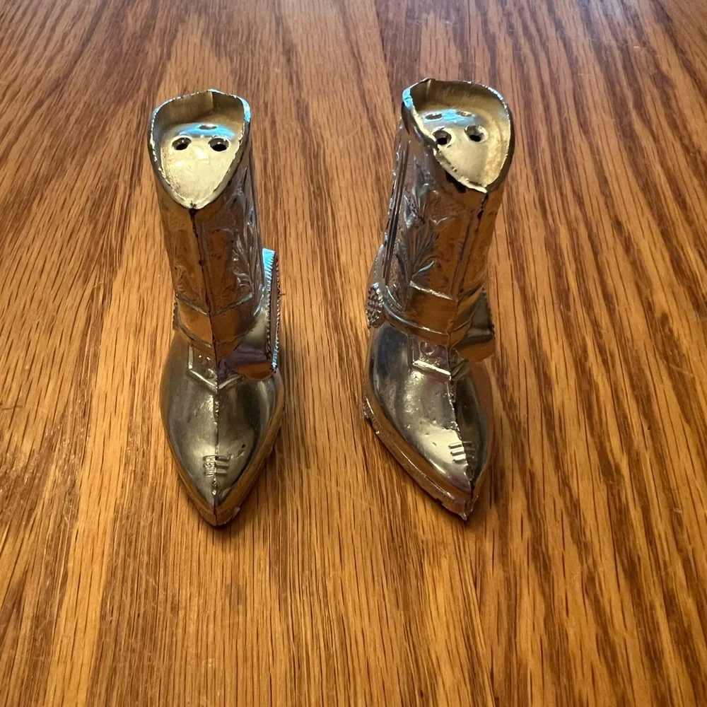 Vintage Mini Las Vegas Cowboy Boot Salt and Pepper Shakers